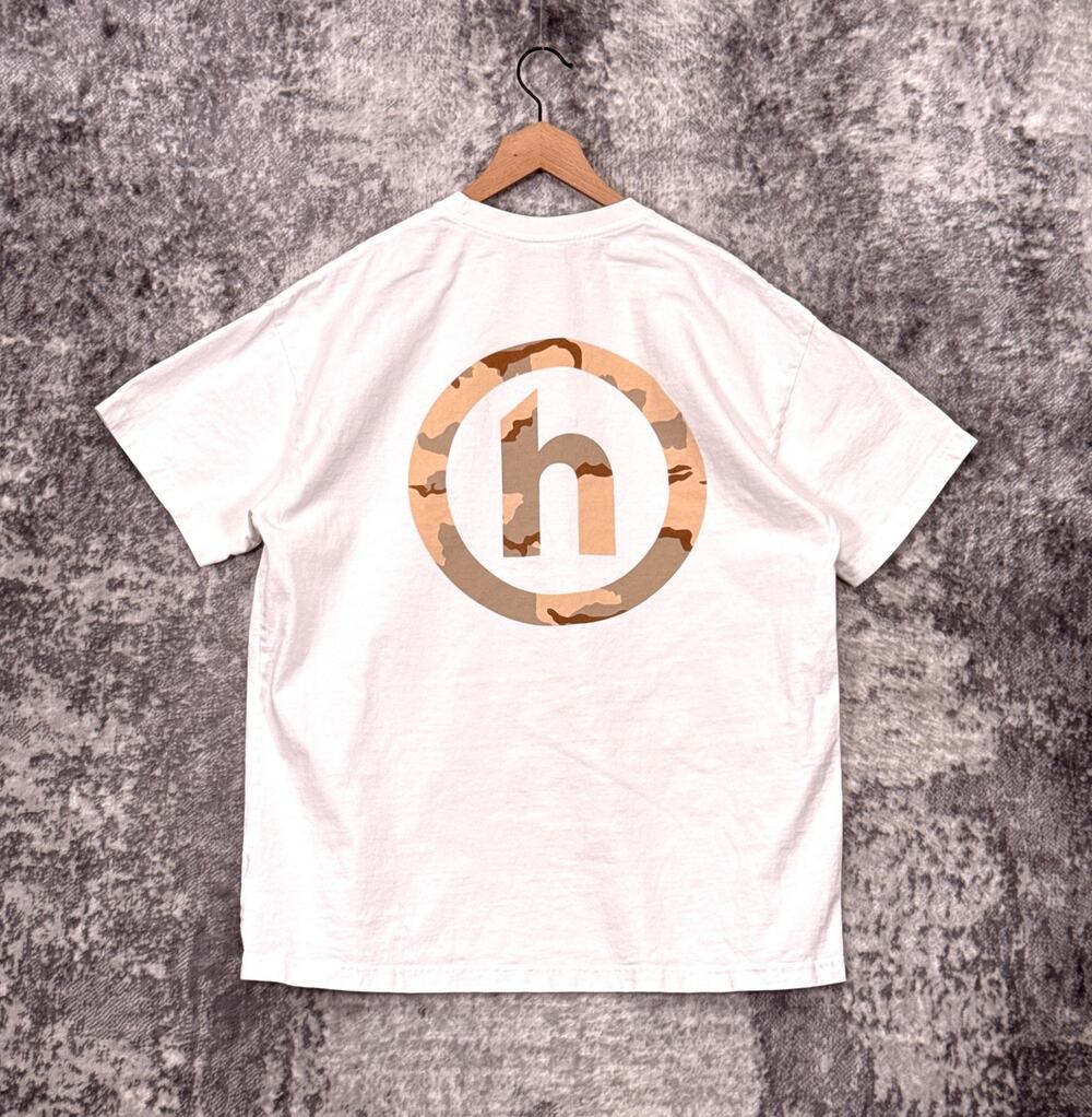 Hidden NY T Shirt XL Mens White Double Sided Camo Graphic